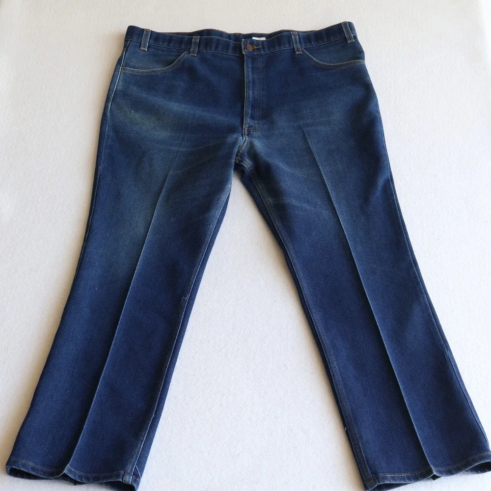 Vintage Levis Brown Tag Jeans Men 42x30 (fits 40x 29) Blue Denim Straight Leg 90